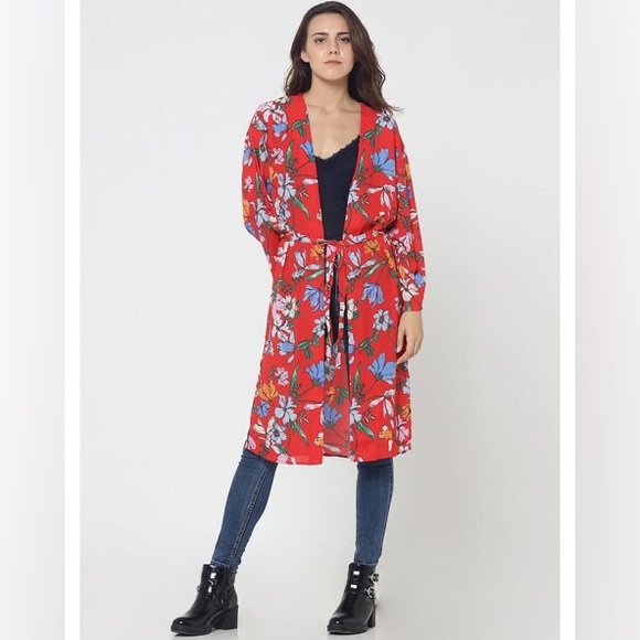 ONLY Floral Print Shurg. Size- 36 ( Free size) - Picture 3 of 11